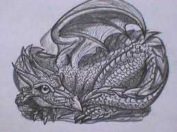 Dragon curled up