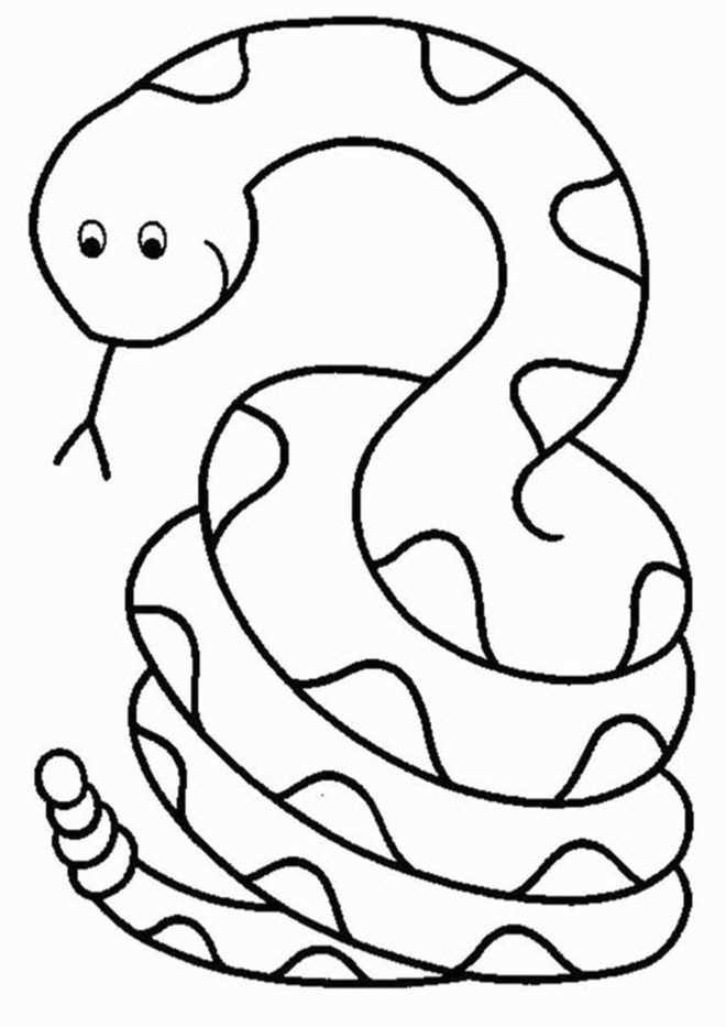 Unique Snake Coloring Pages for Snake Enthusiasts