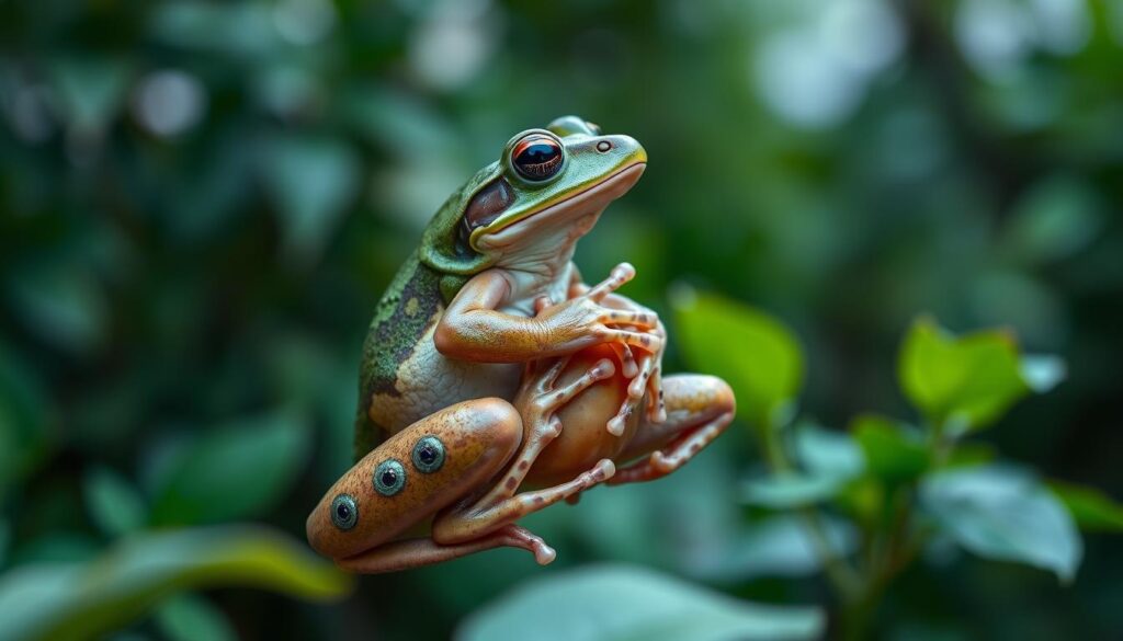 Frog breeding behavior