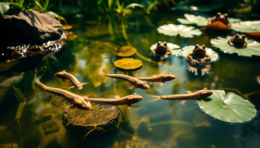 Transitioning Tadpoles to Adult Frogs
