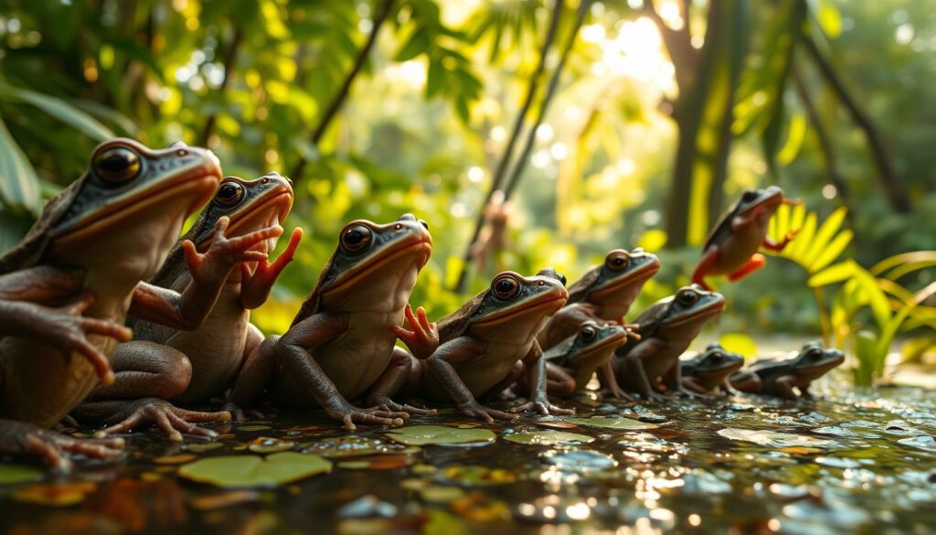 evolution of frog communication